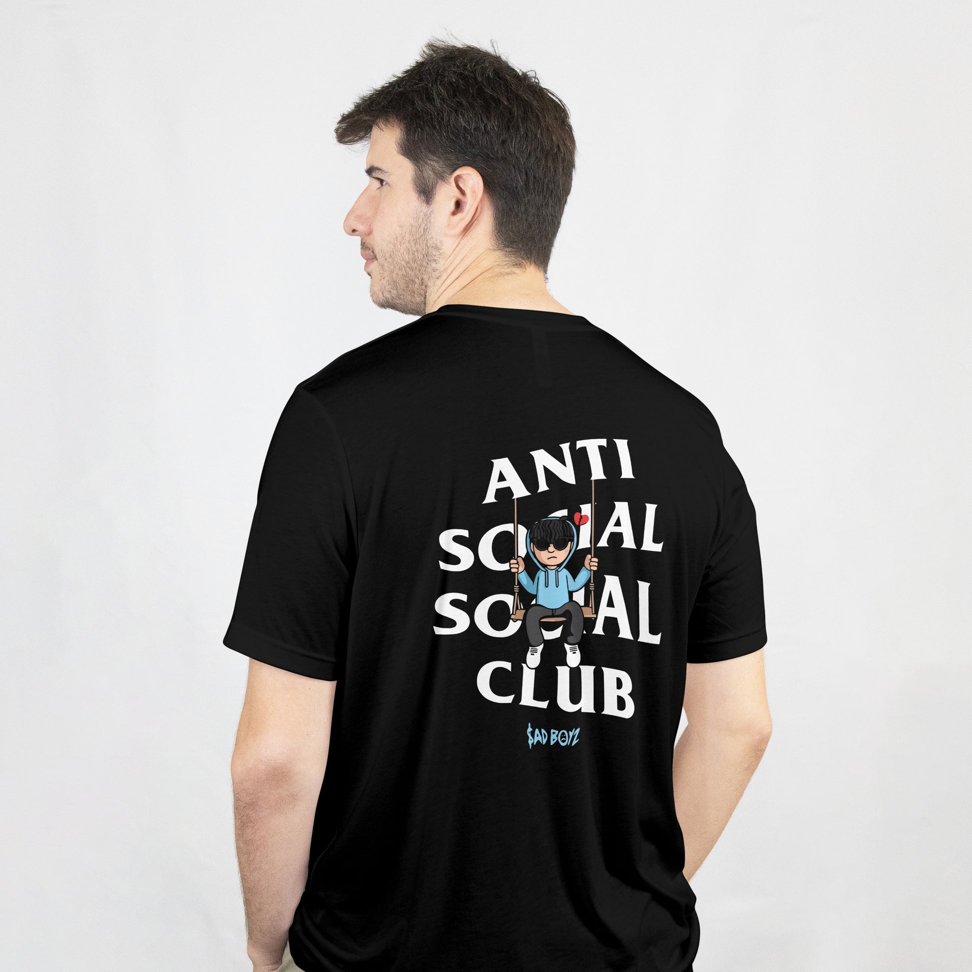 Camiseta Anti Social, 100% Algodón