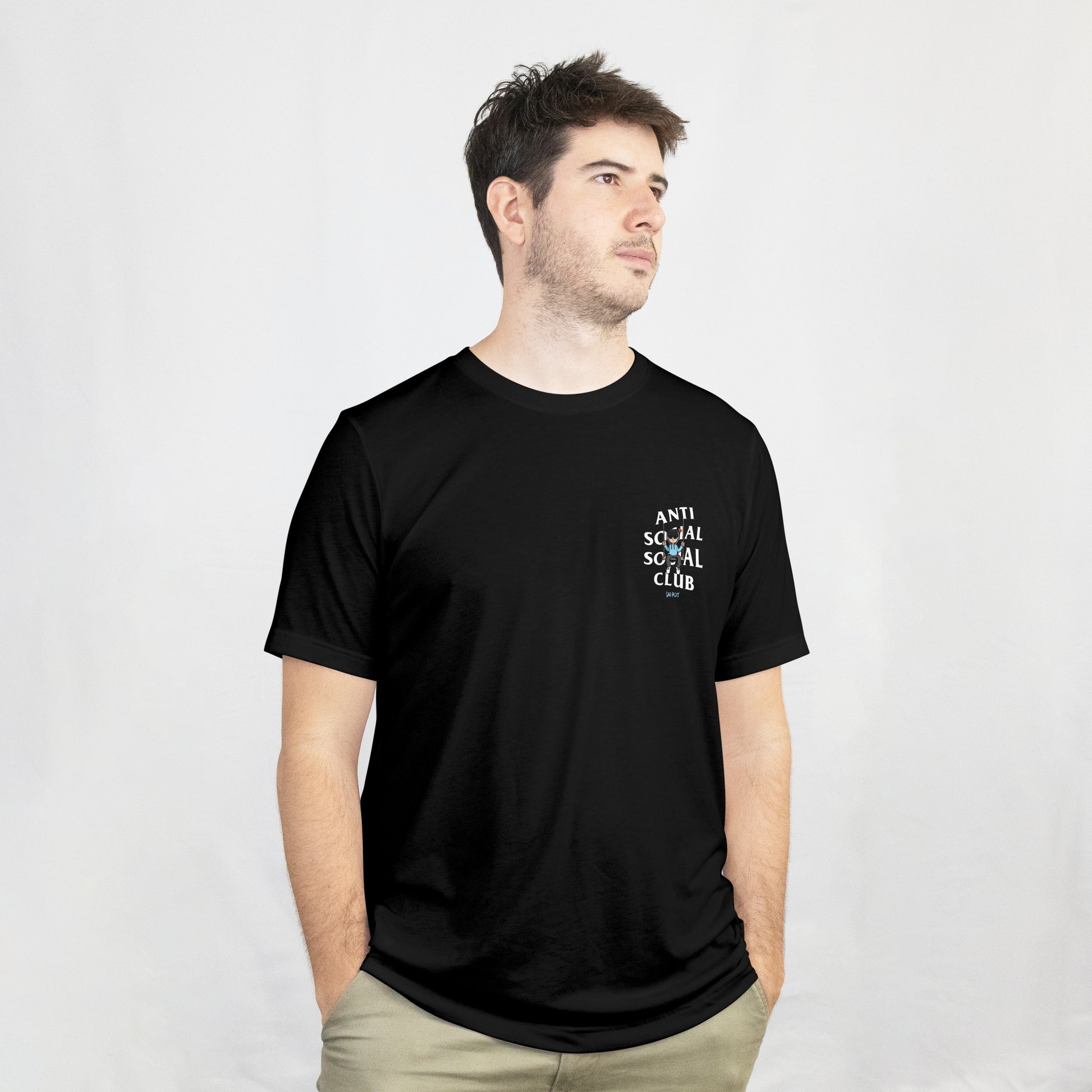 Camiseta Anti Social, 100% Algodón